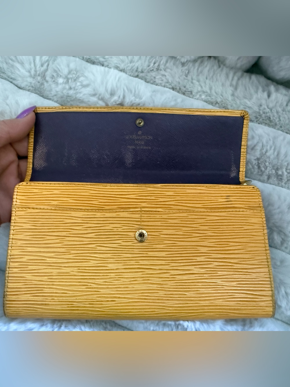 Louis Vuitton Epi Leather Wallet in Yellow - Picture 8 of 13